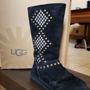 UGG Studded Black Boots